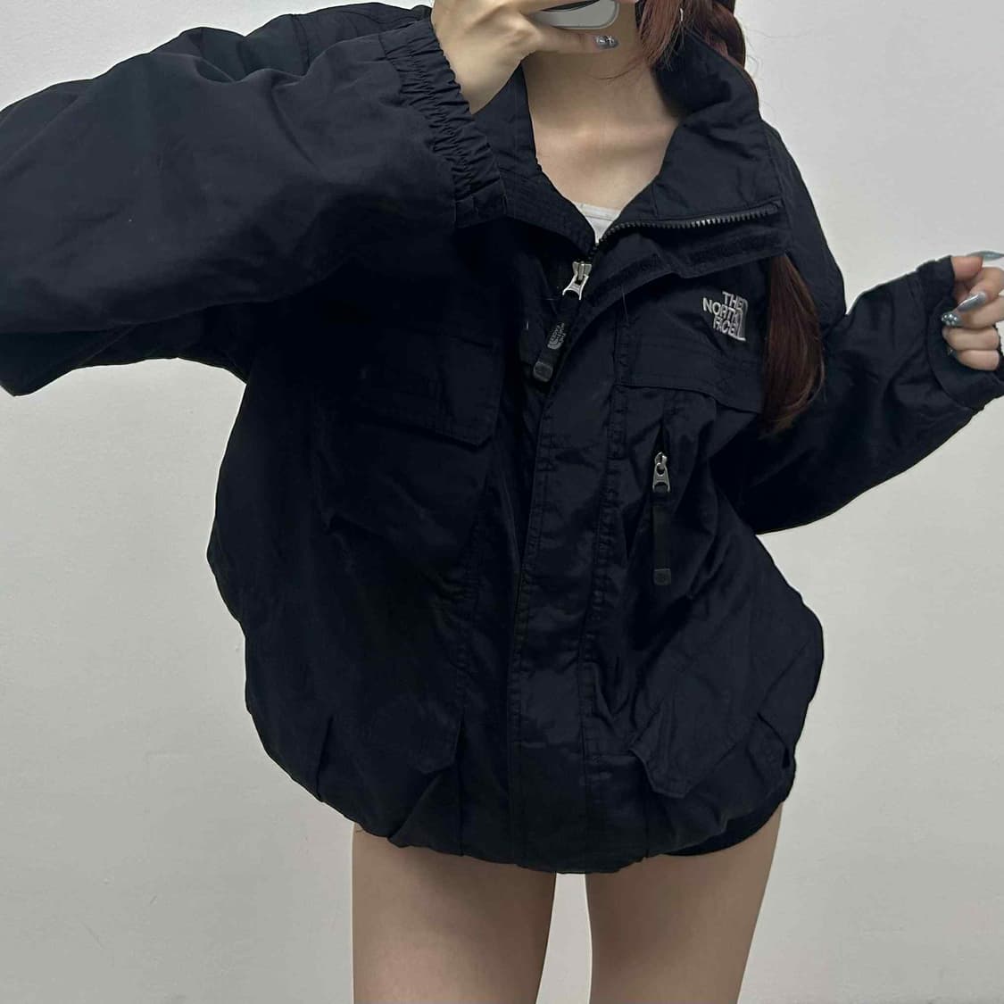 노스페이스 고프코어 탄창포켓 블랙 대장급 윈드브레이커 자켓 바람막이 희귀 상품이미지2