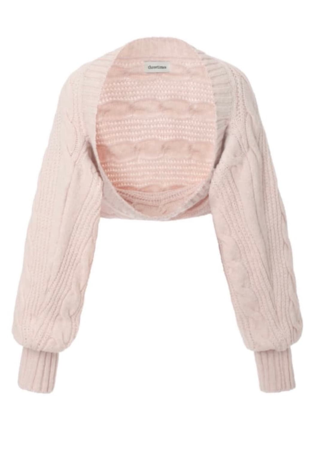 쓰리타임즈 버니 볼레로 핑크 상품이미지1