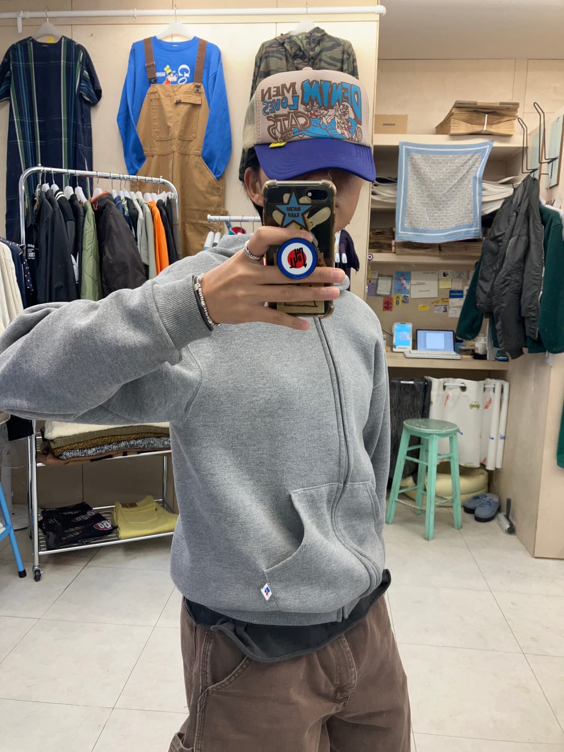 KAPITAL DENIM MEN LOVES CAT  trucker cap 상품이미지7