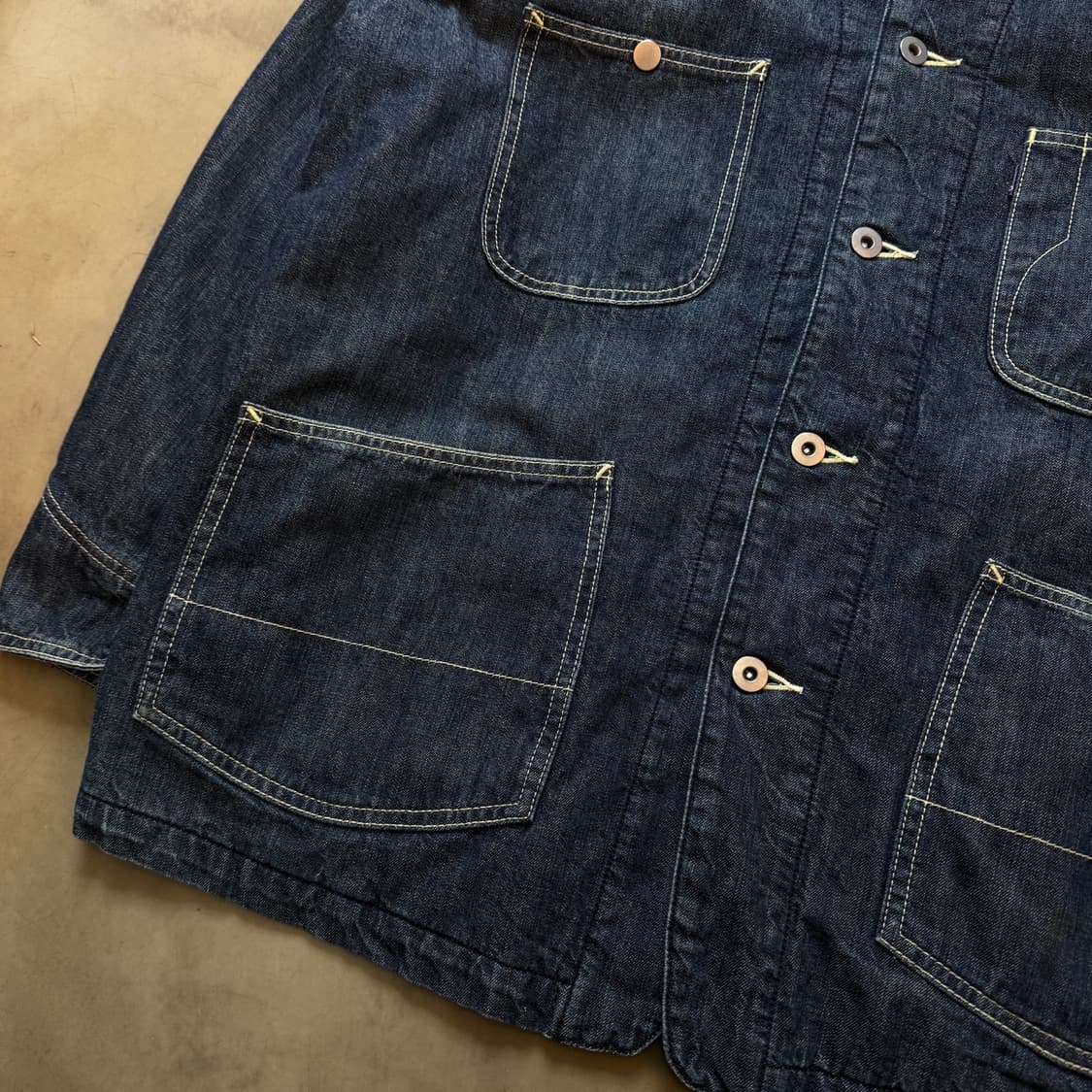 타케오 키쿠치 데님 블랭킷 초어 자켓 상품이미지2