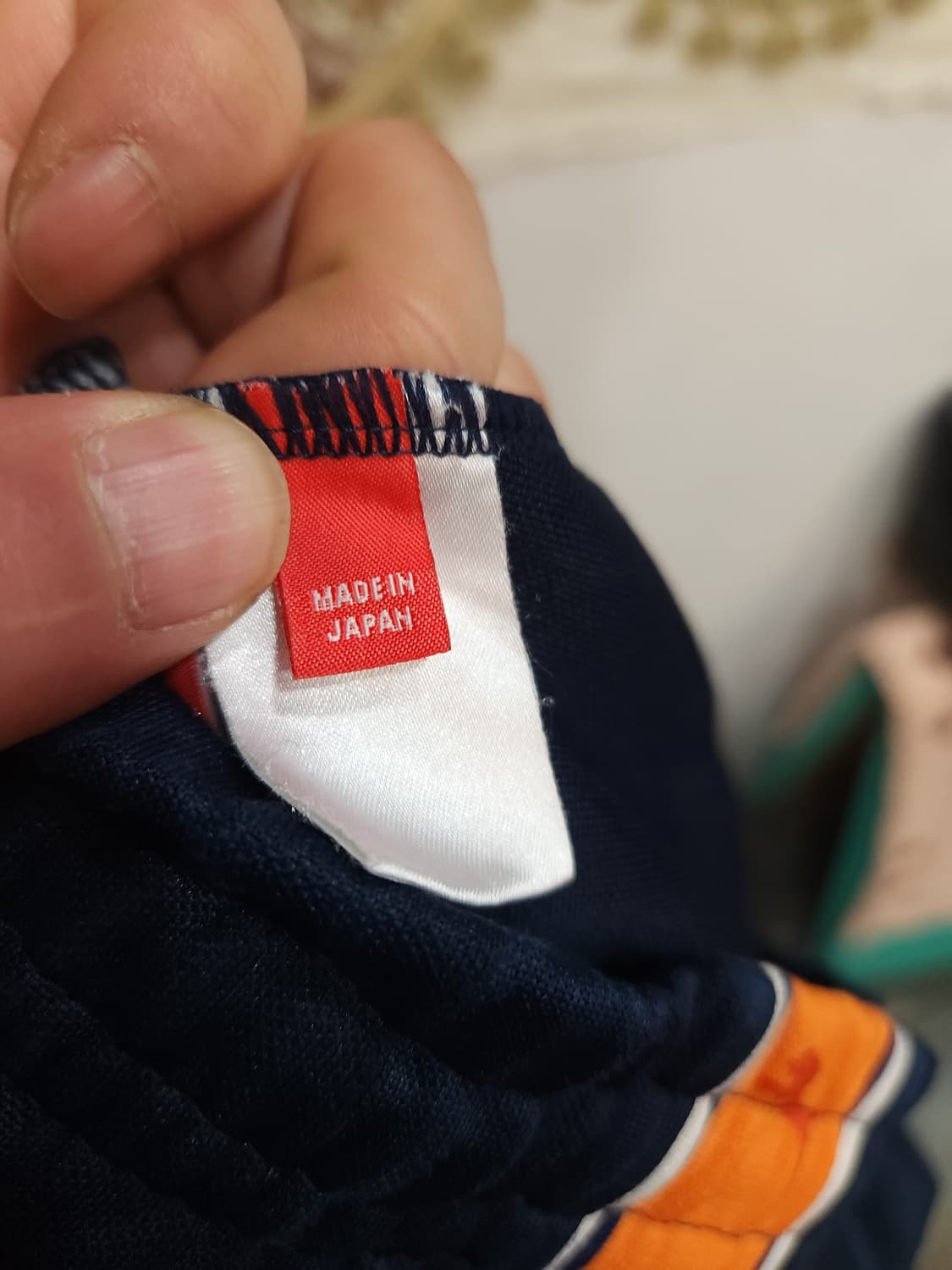 푸마 사이드라인 트레이닝 팬츠 일본판 네이비/오렌지

 상품이미지9