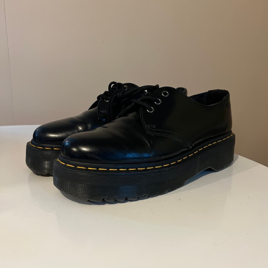 닥터마틴 1461 쿼드 블랙 스무스 더비 슈즈 상품이미지1