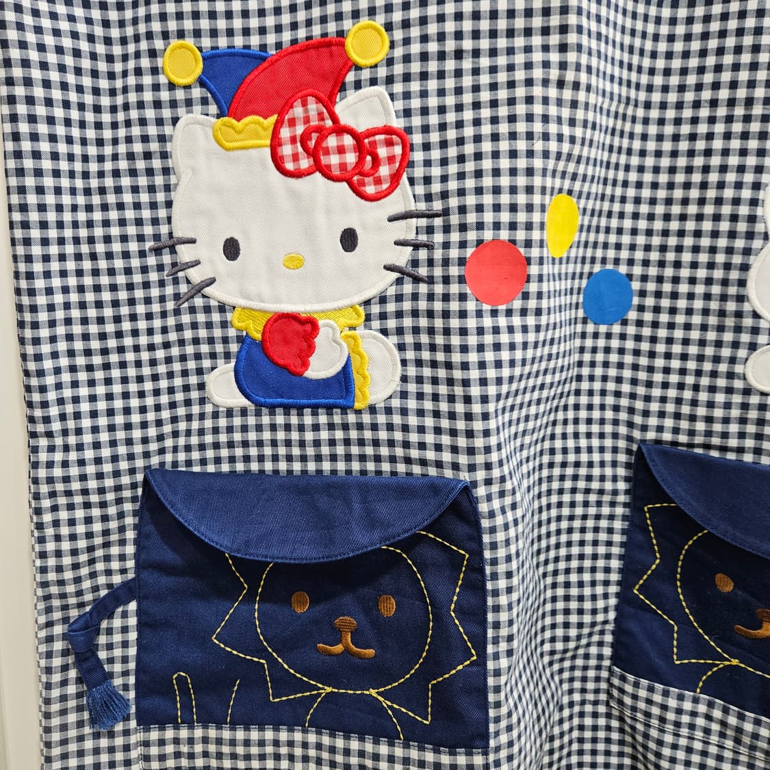 산리오 헬로키티 체크 앞치마 상품이미지5