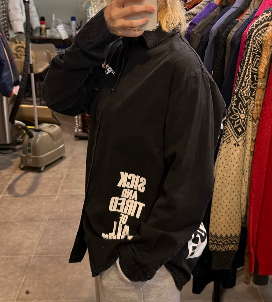 [NO.9] VTG 블랙 셔츠 상품이미지4