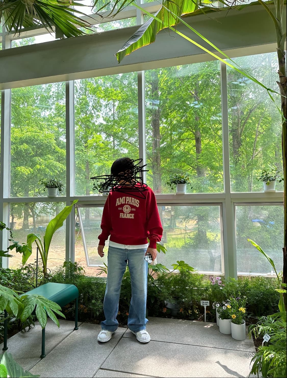 [L] 로파이 와이드플레어 데님 워시드블루 상품이미지2