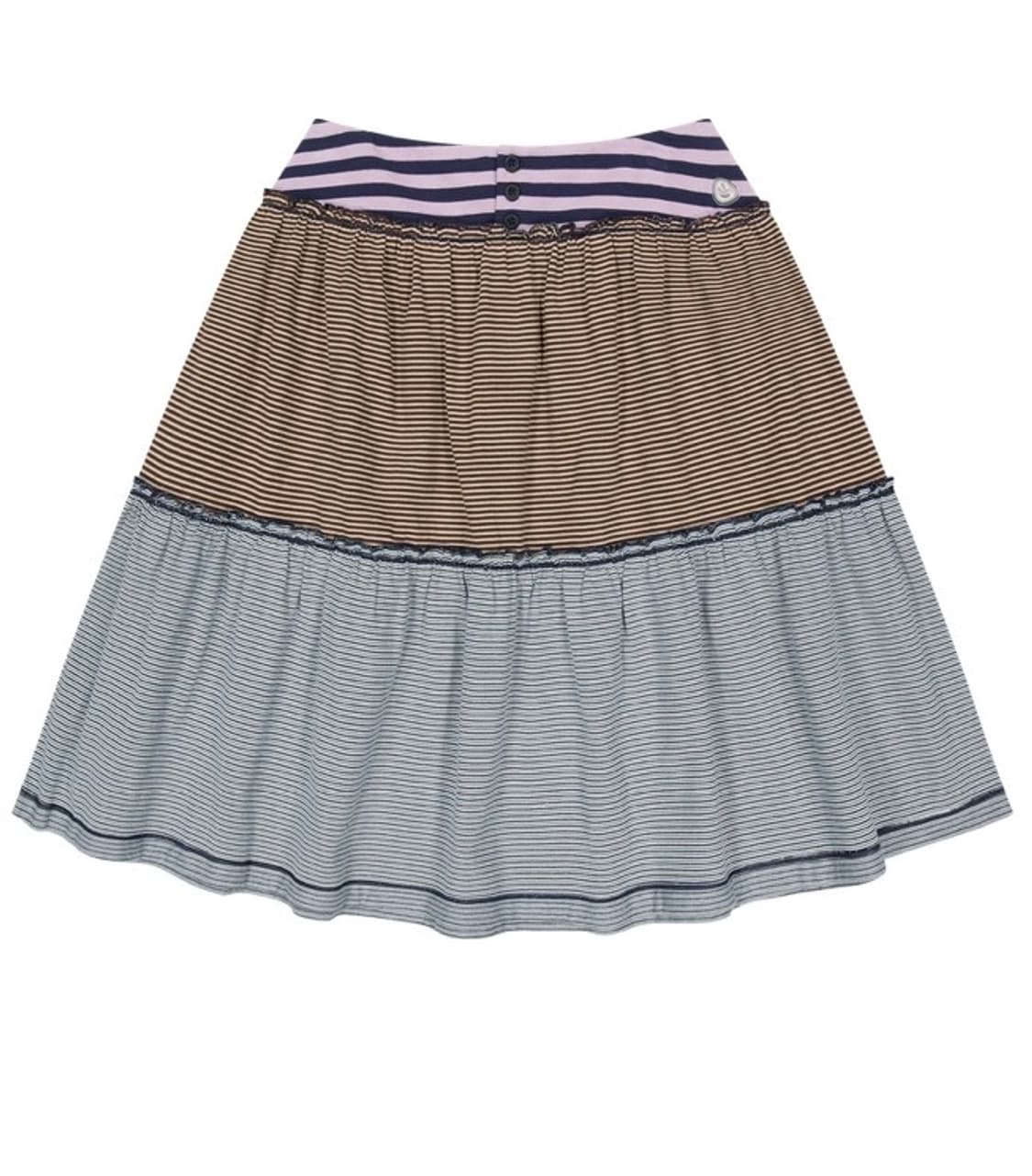 코이세이오 26SS 컬러드 스트라이프 미디 스커트 상품이미지1