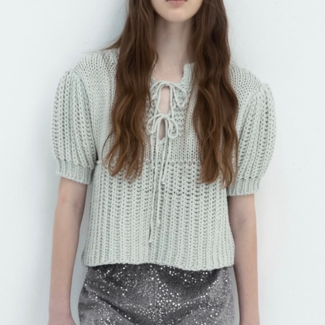 더티스 리본 니트 상품이미지1