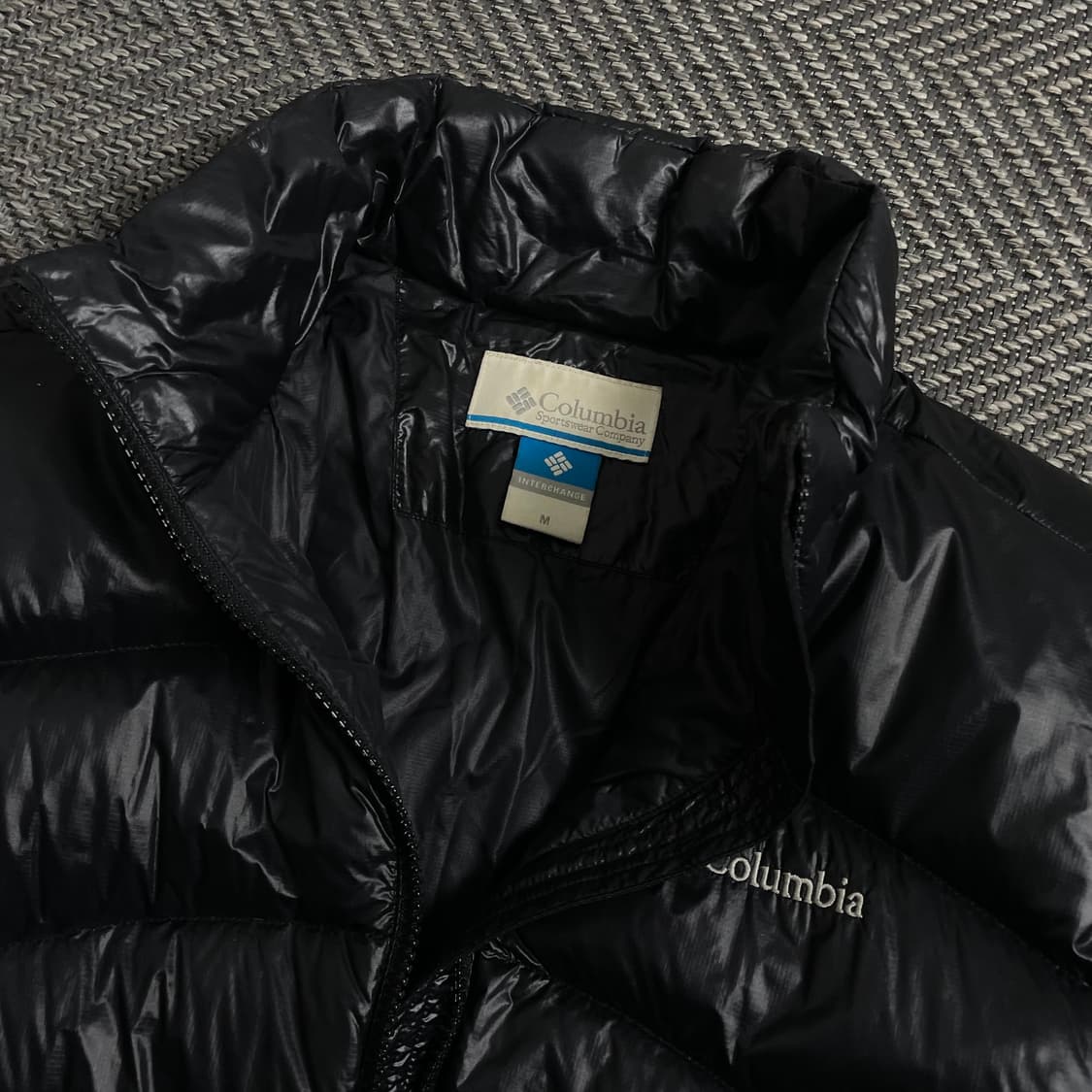 컬럼비아 블랙 경량 구스 다운 패딩 자켓y 4180 상품이미지5