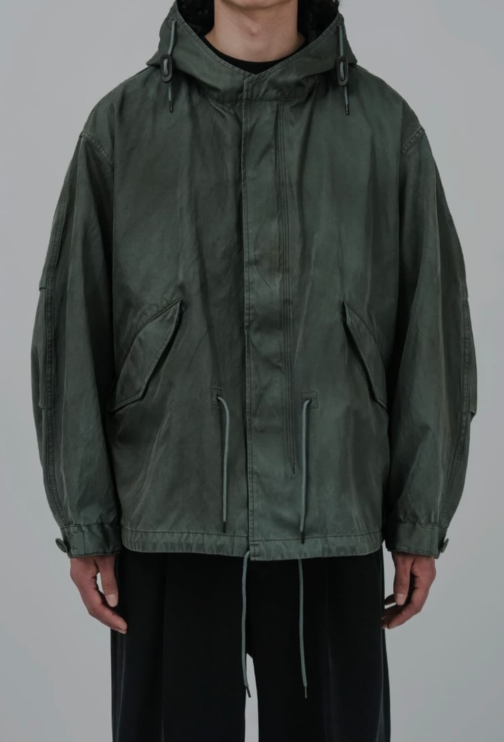 A.PRESSE Vintage Silk Hoodie Jacket 3 상품이미지3