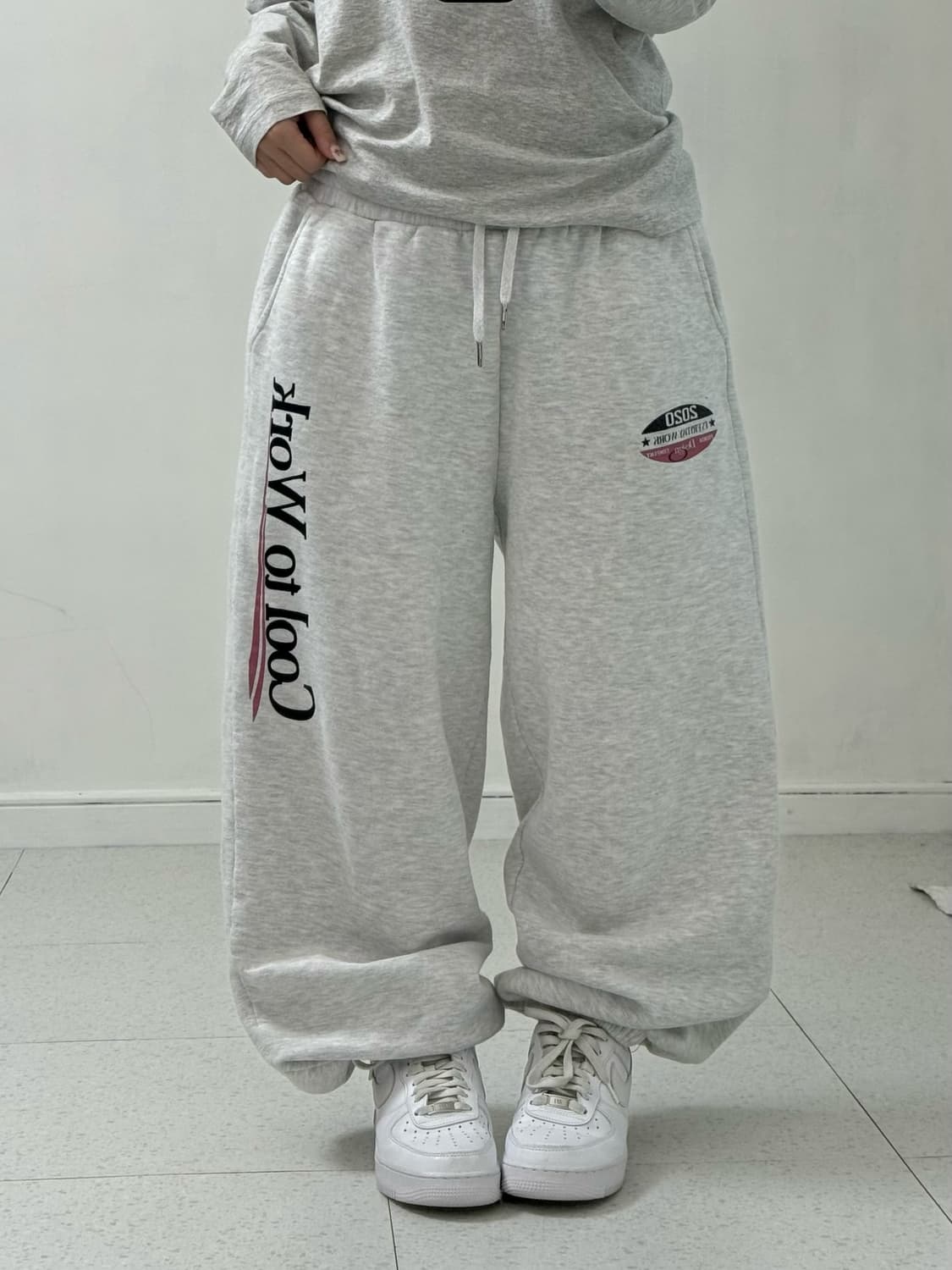 프렌다 멜란지 조거 스웻팬츠 상품이미지1