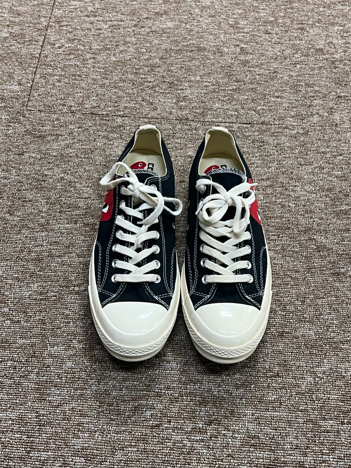 컨버스 x 꼼데가르송 척테일러 로우 블랙 285 상품이미지2