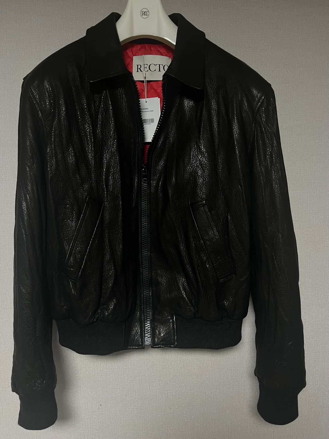 [L]렉토 벤 크링클 레더 점퍼 상품이미지2