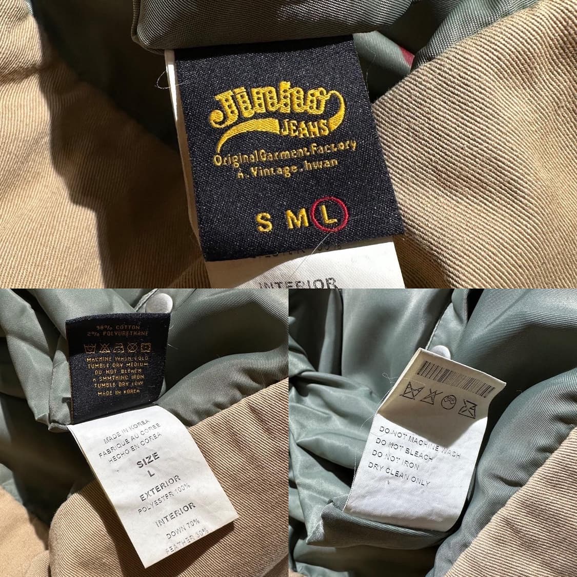 진호진스 리버시블 밀리터리 다운 푸퍼 패딩 상품이미지10