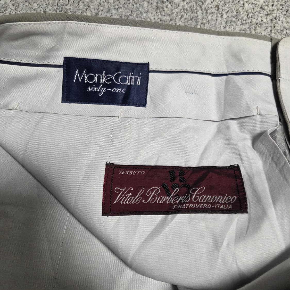Montecatini Italy 울100% 슬랙스 팬츠 34-35 상품이미지4