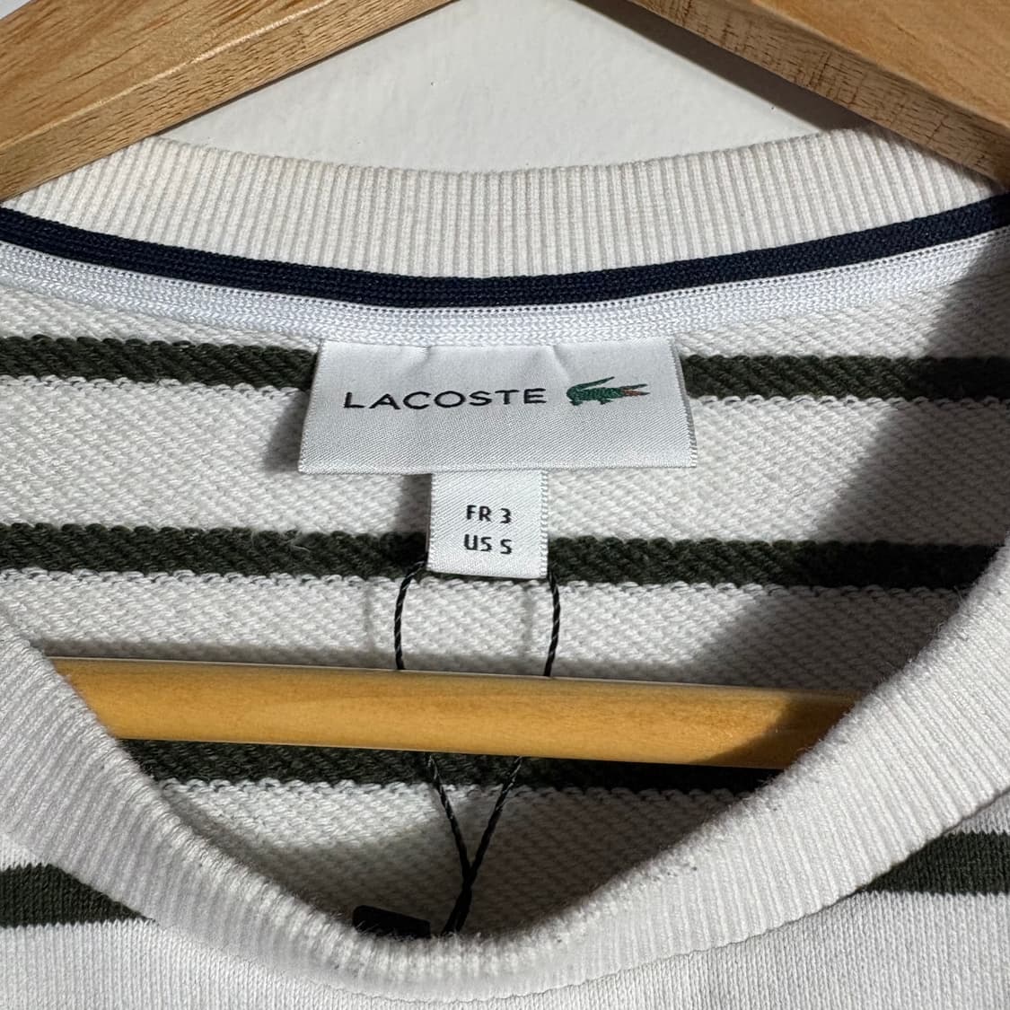 라코스테 스트라이프 맨투맨 스웨트셔츠 (무료배송) 상품이미지3