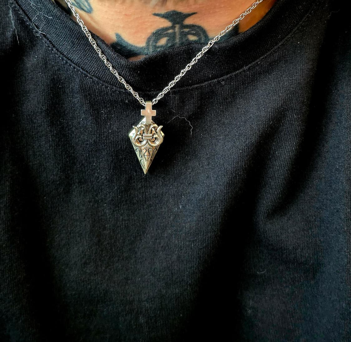 Silver925  cross arrowhead nacklace 상품이미지6