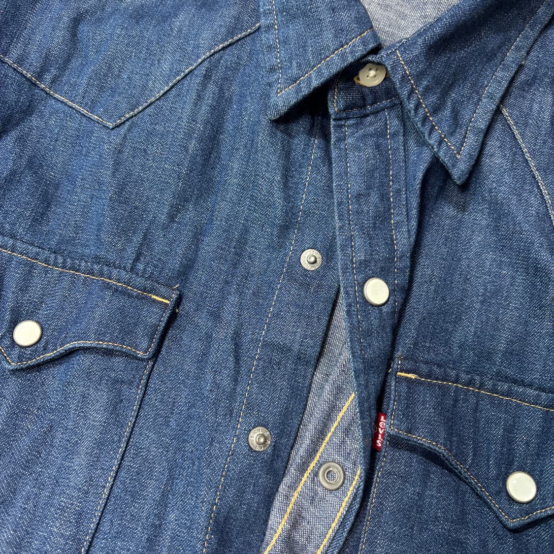 리바이스 웨스턴 데님 셔츠 (M) 상품이미지3