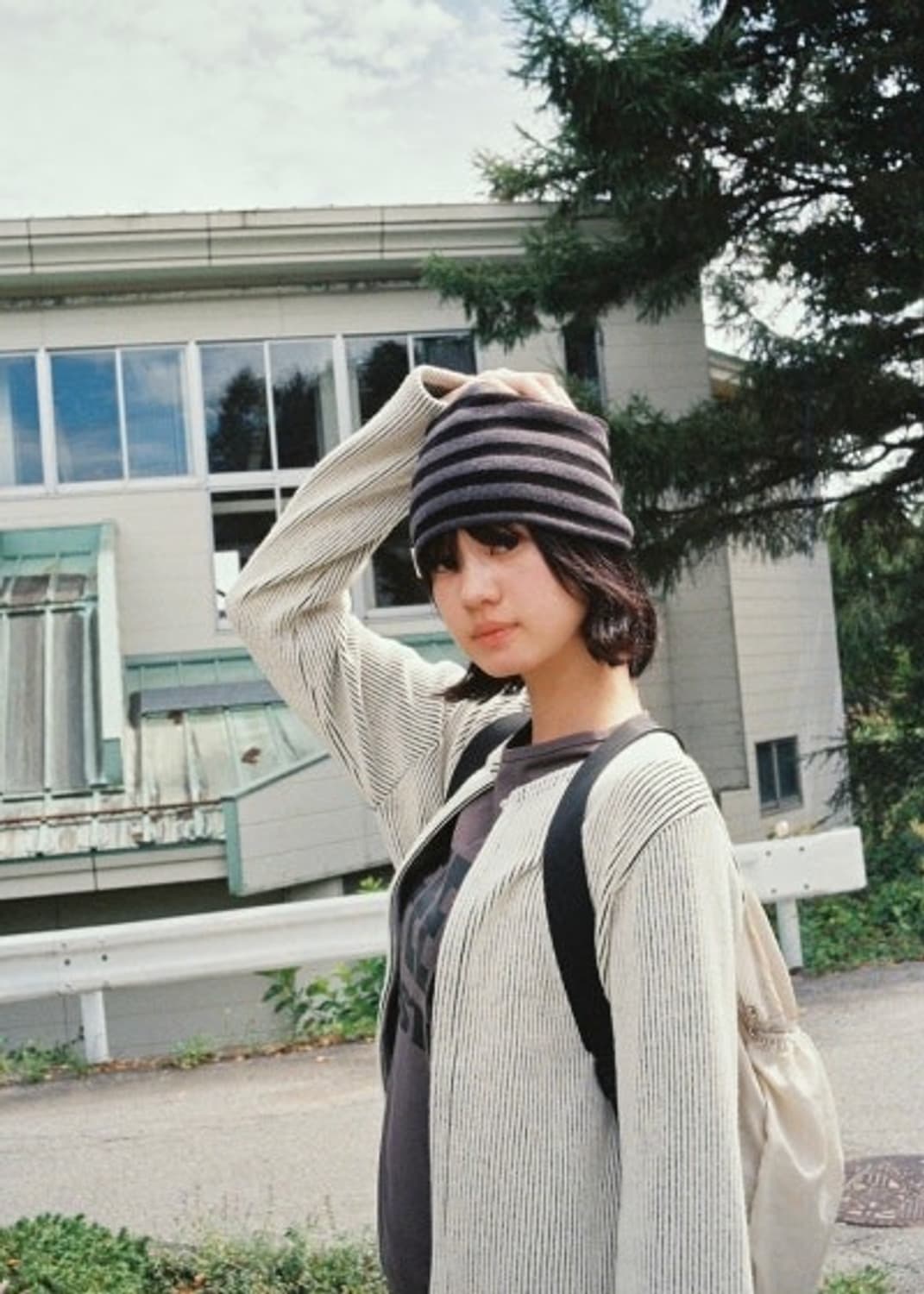Pesto Stripe Beanie Black 상품이미지2