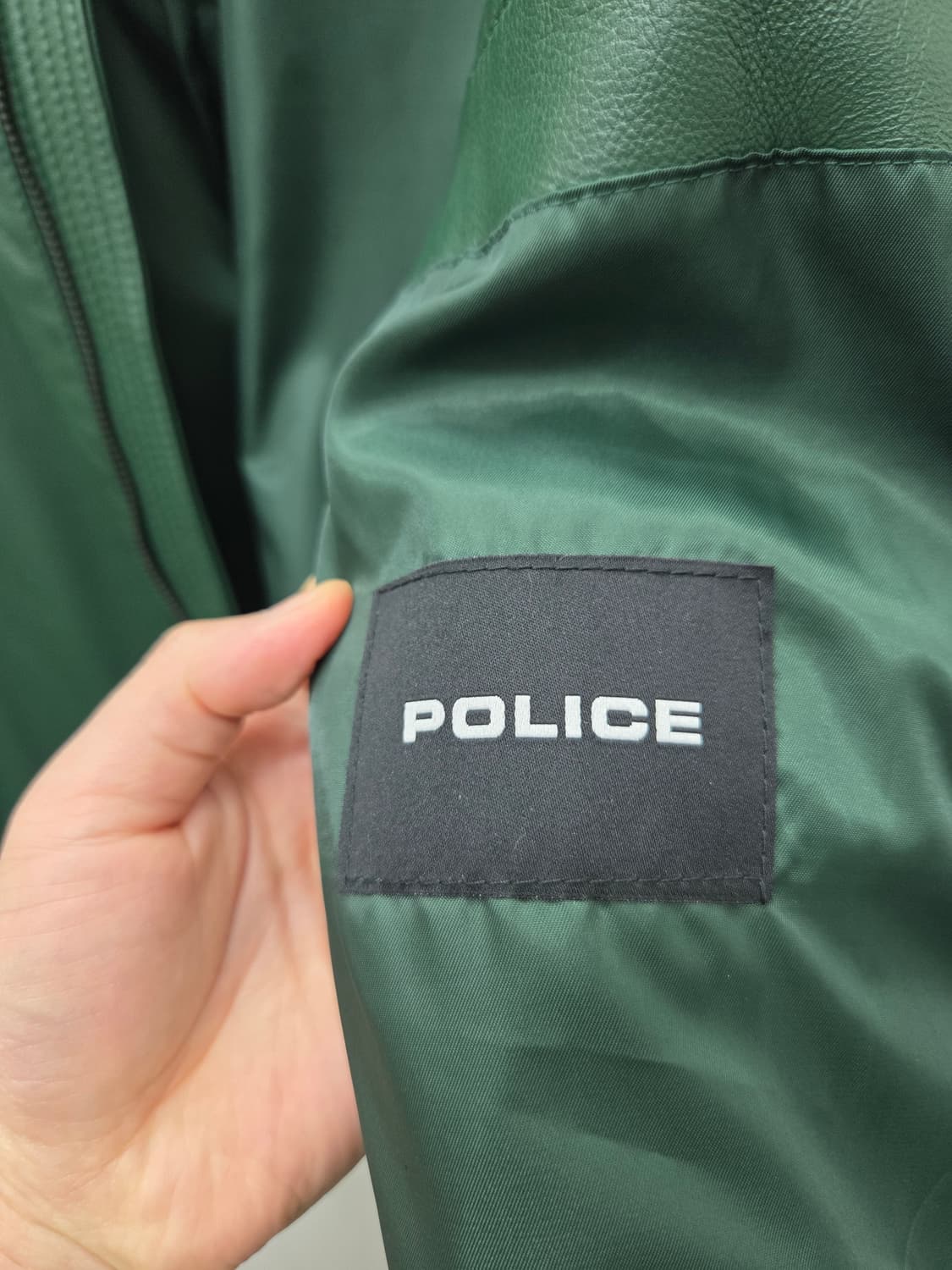폴리스 딥그린 양가죽 자켓 상품이미지5