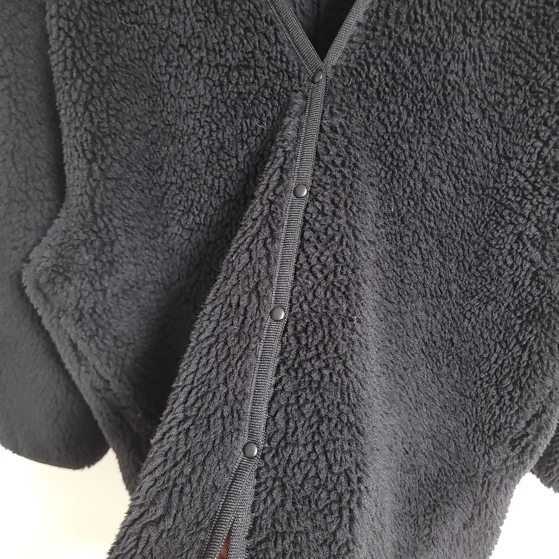 (XL) UNIQLO 유니클로 블랙 후리스 가디건 상품이미지4