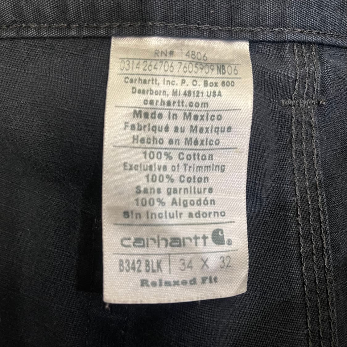 칼하트 카펜터 블랙 상품이미지2