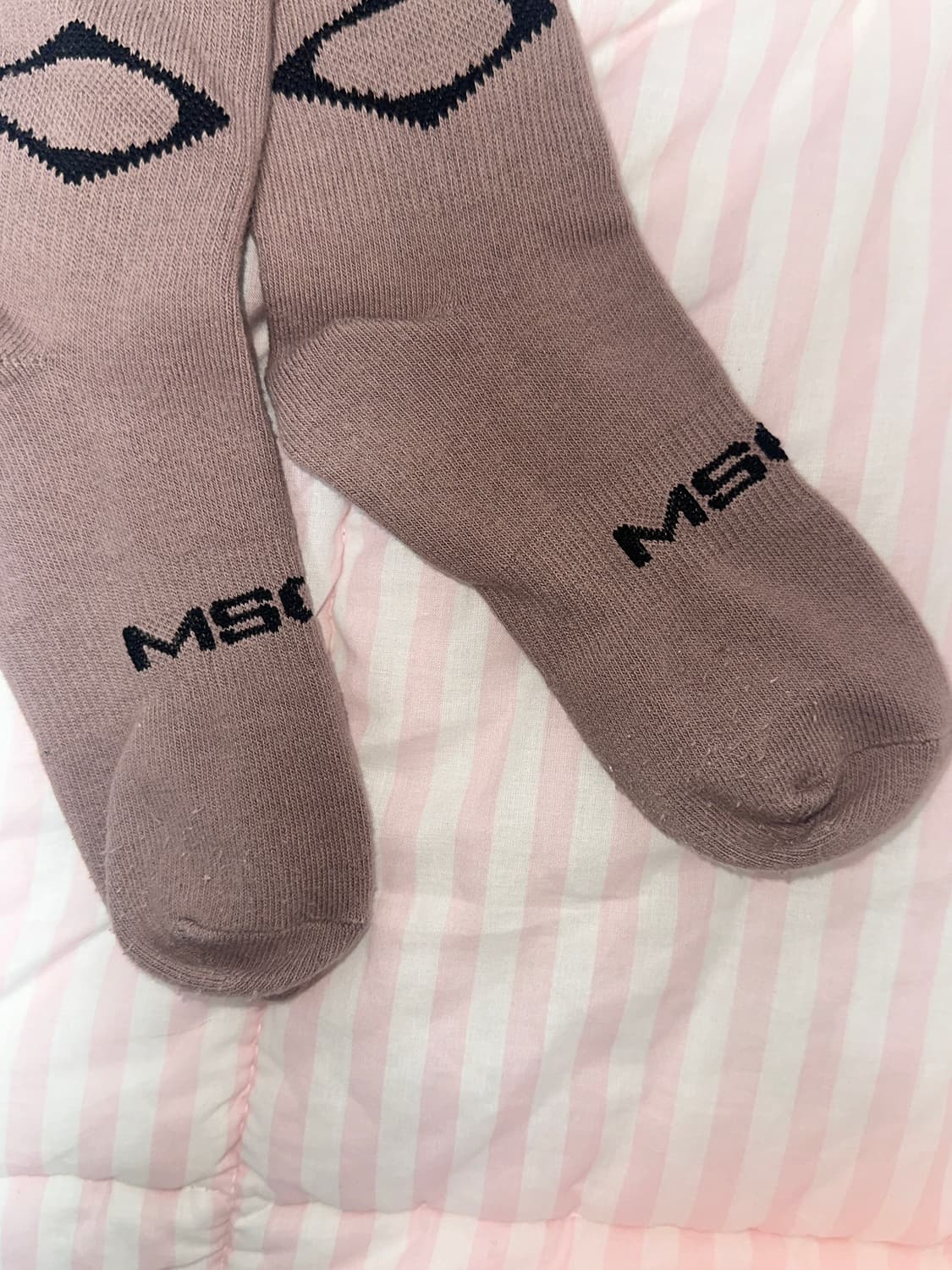 미스치프 로즈 브라운 양말 삭스 니삭스 스타킹 레그워머 상품이미지3