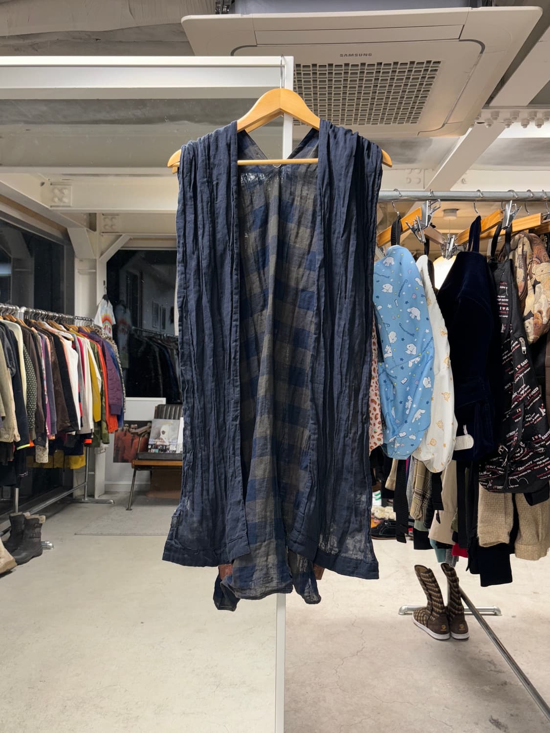 디젤 코튼 체크 머플러 상품이미지2