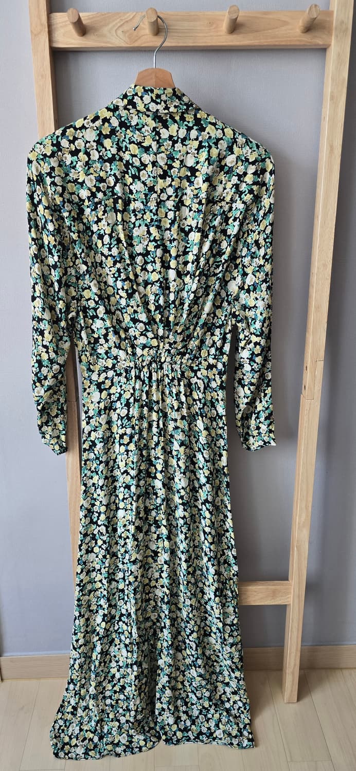 자라 플로럴 매듭 셔츠 롱 원피스 상품이미지5