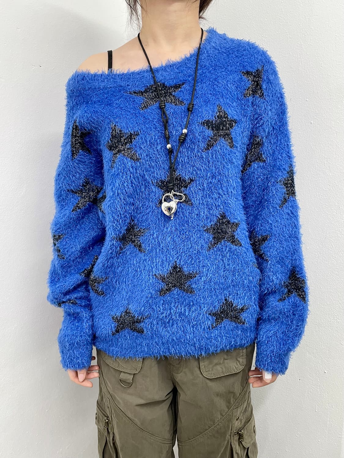 y2k 블루 스타 니트💙 상품이미지1