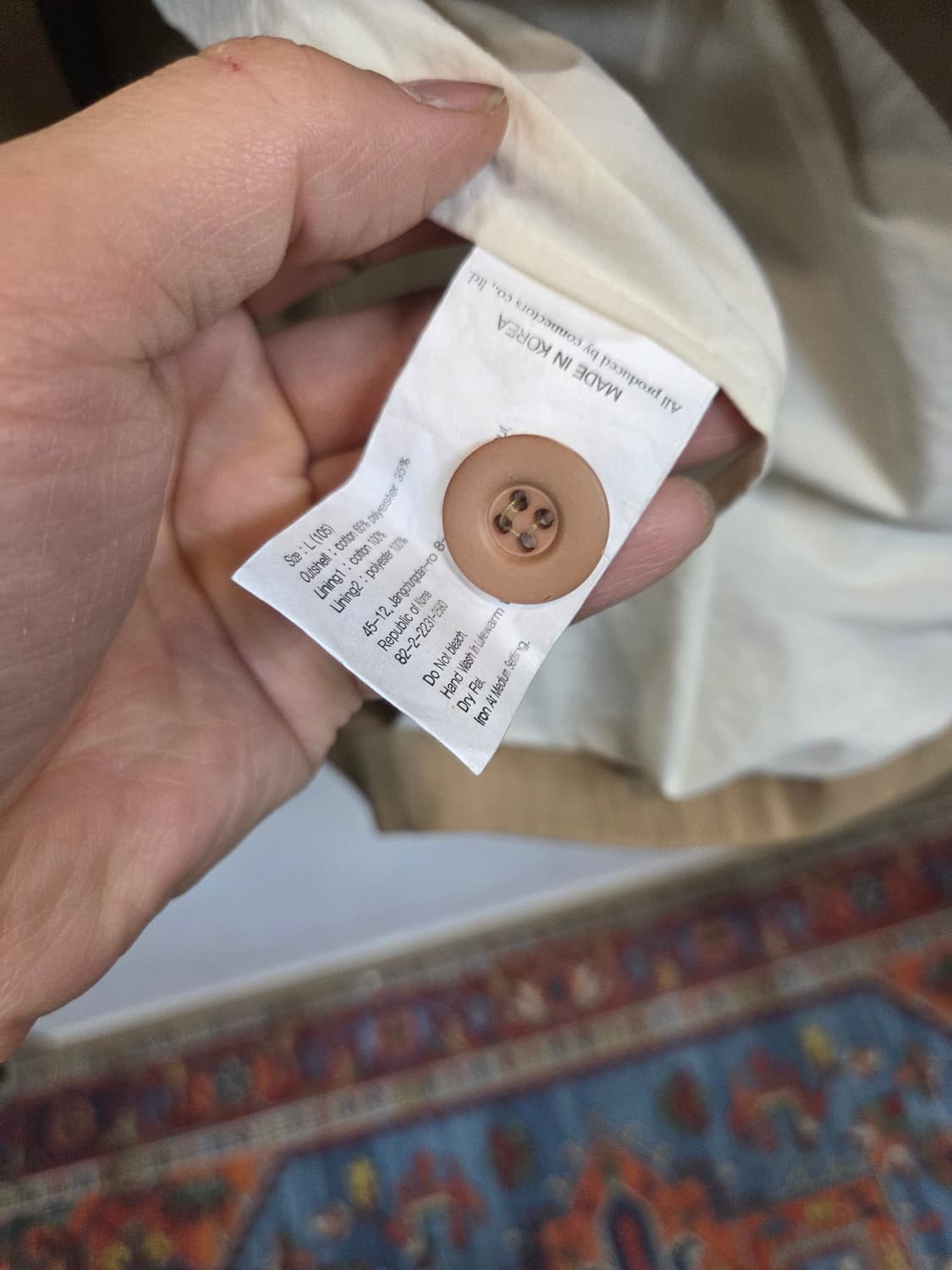 유니폼브릿지 립스타 쓰리버튼 블레이져 캐주얼 자켓 L 상품이미지3