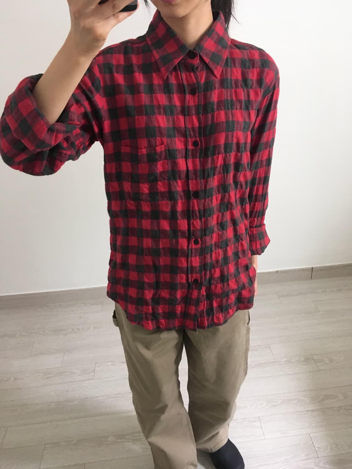 pledge flannel check shirt 상품이미지2