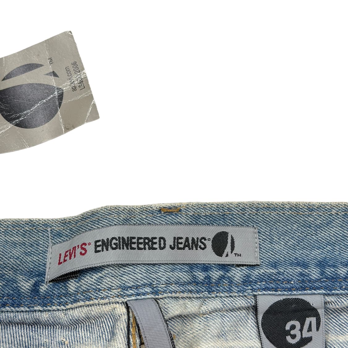 리바이스 엔지니어드 스컬 해골 Y2K 데님 반바지 34 상품이미지3