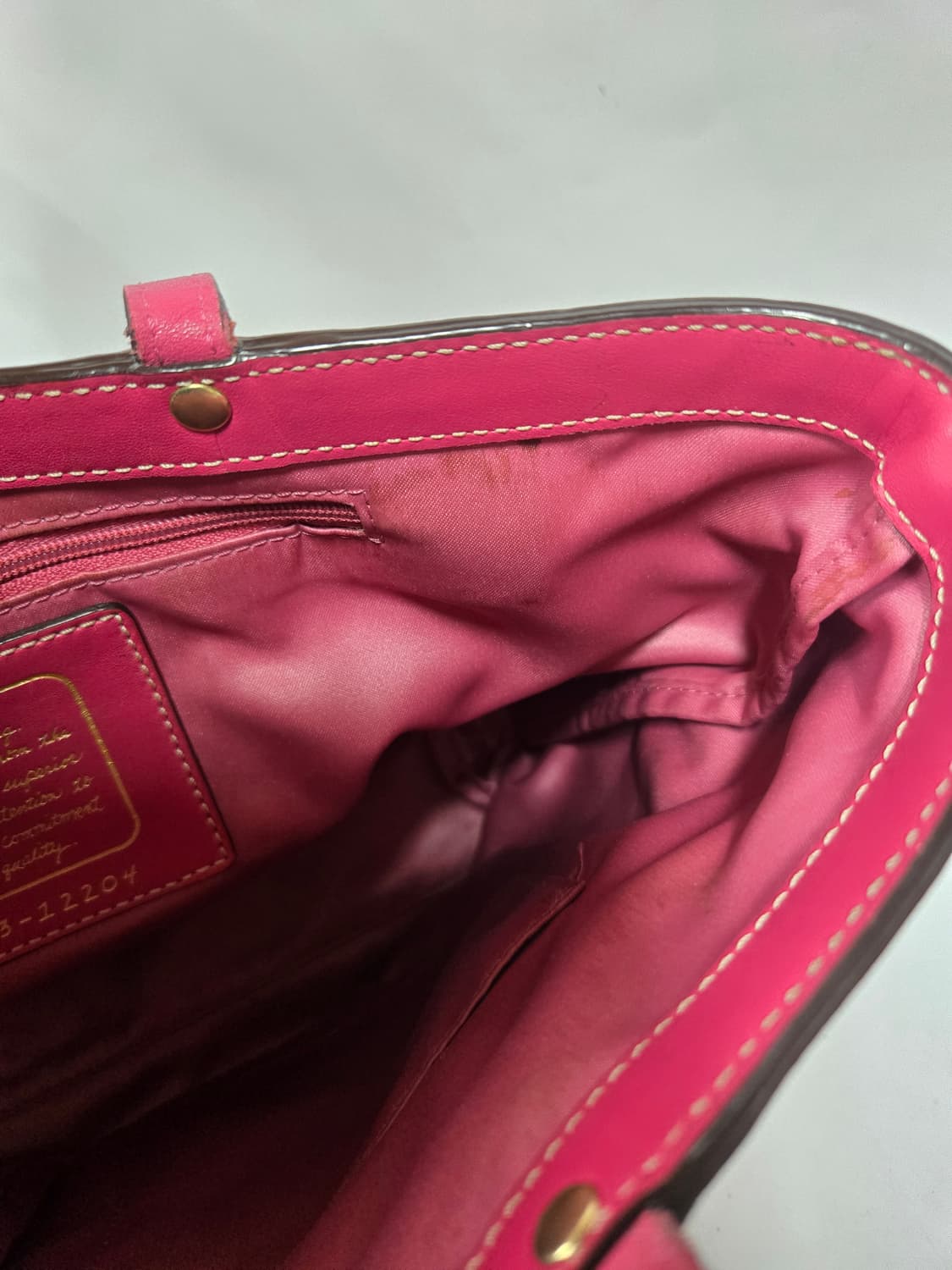 코치 시그니처 플라워 핑크 숄더토트백 상품이미지7