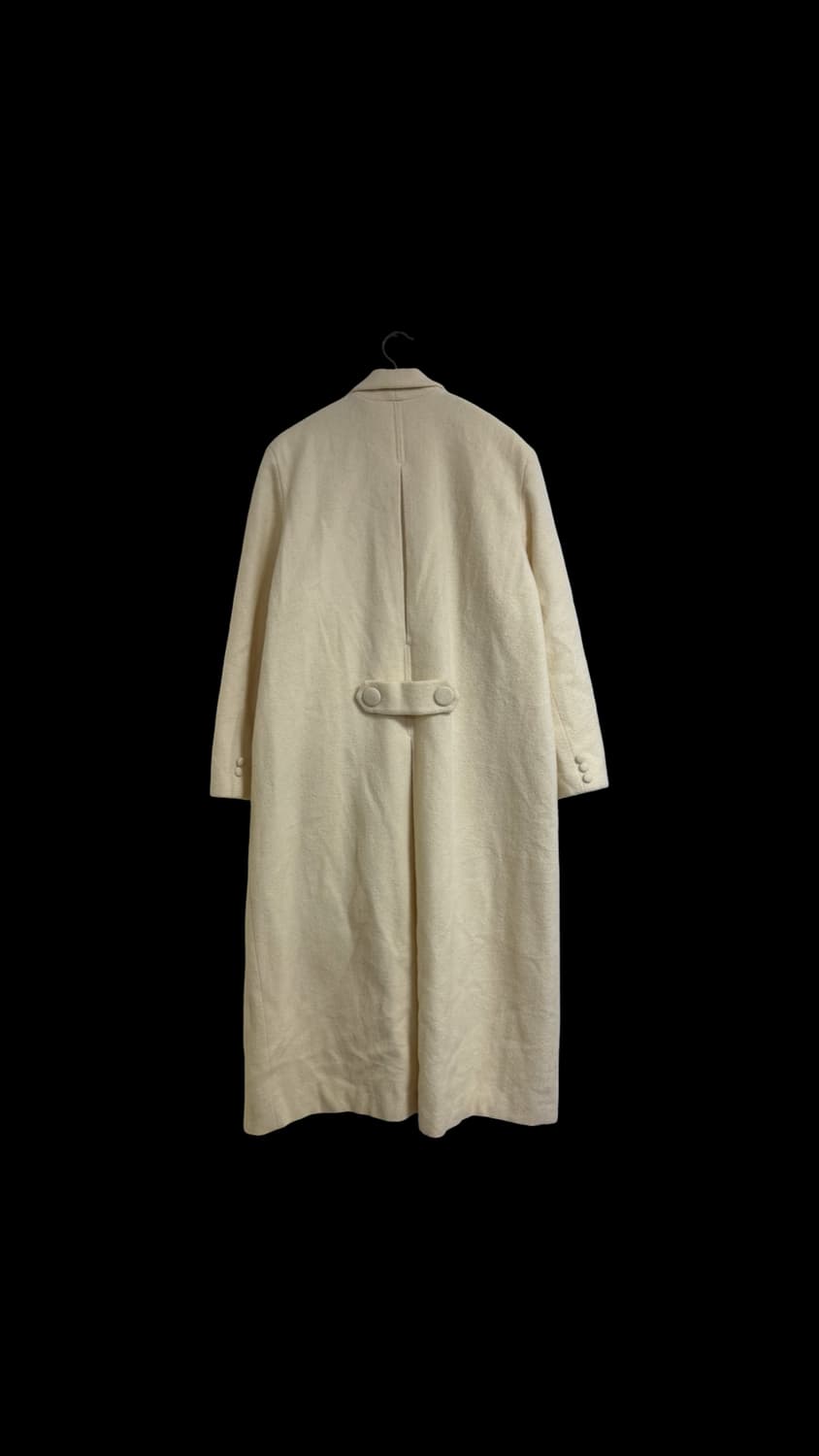 ZELE de ZEAL 80s 아이보리 더블 롱코트  상품이미지2