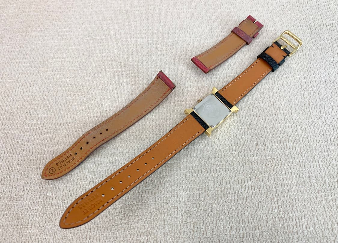 에르메스 H아워 1.201 금장 여성용 쿼츠 PM 사이즈 상품이미지8