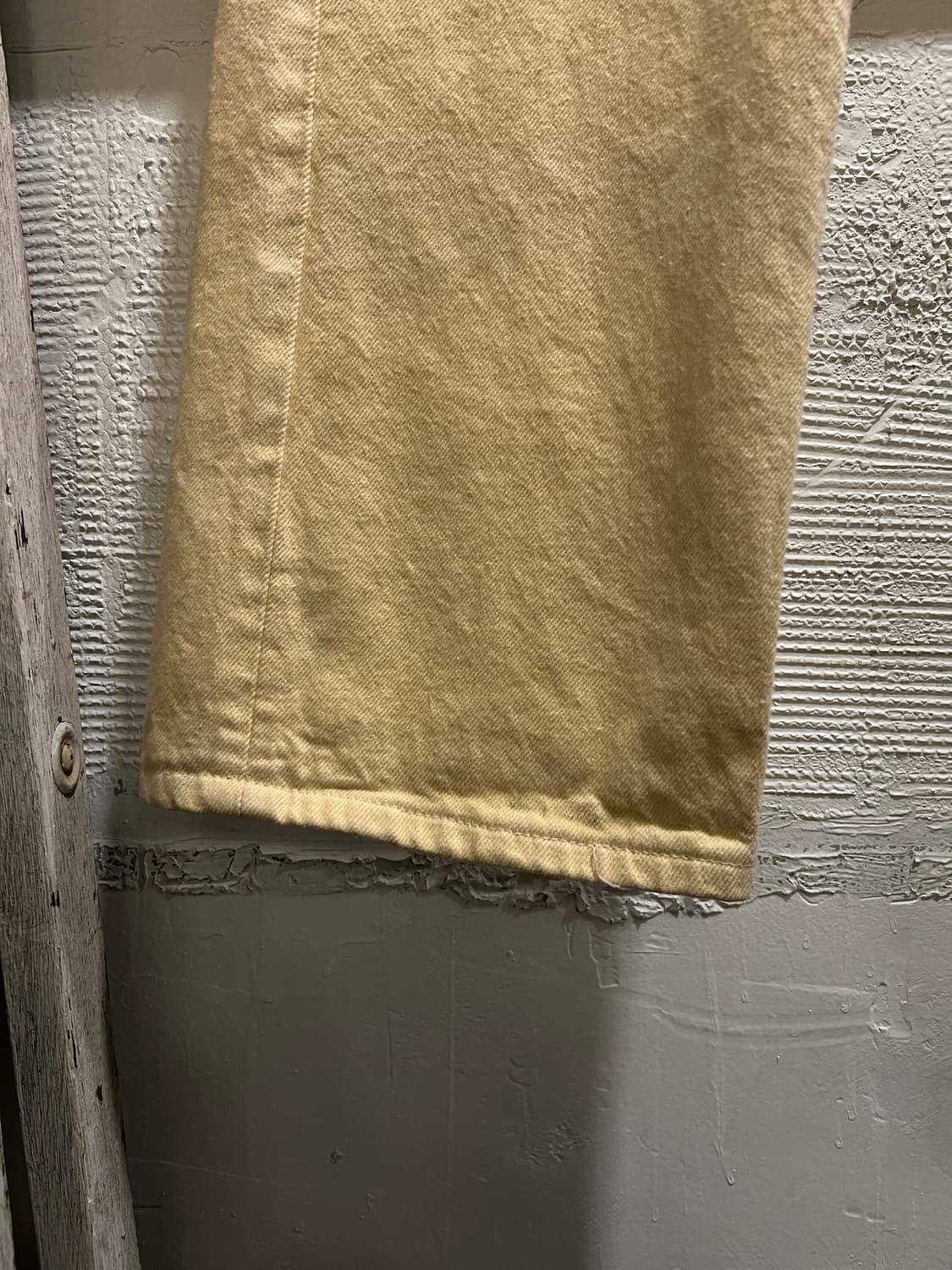 [34]90's 리바이스 501 USA 크림옐로우 데님 팬츠 S41 상품이미지5