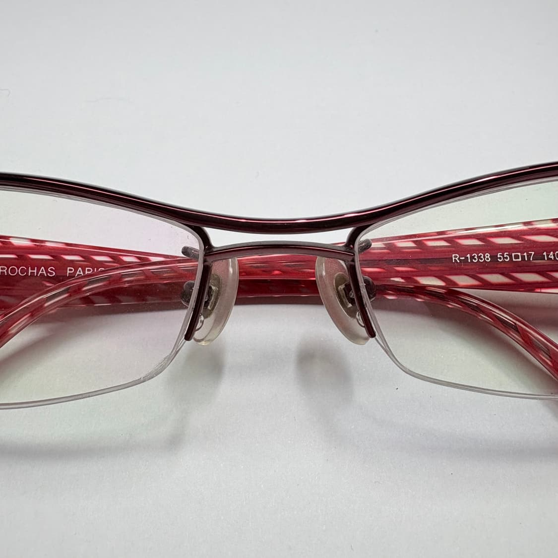 빈티지 긱시크 안경(로샤스 R-1336 레드 패턴) 상품이미지3