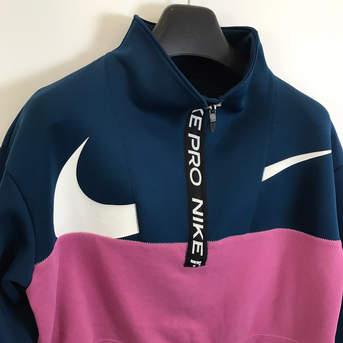 나이키 드라이핏 겟플리스 크롭하프집업 [여성S] 상품이미지2