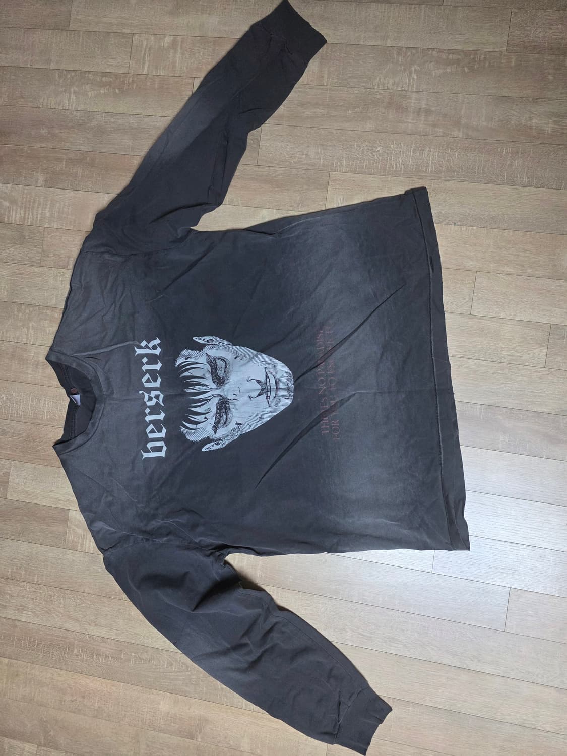 폴리테루 베르세르크 롱슬리브 차콜 4사이즈 상품이미지1