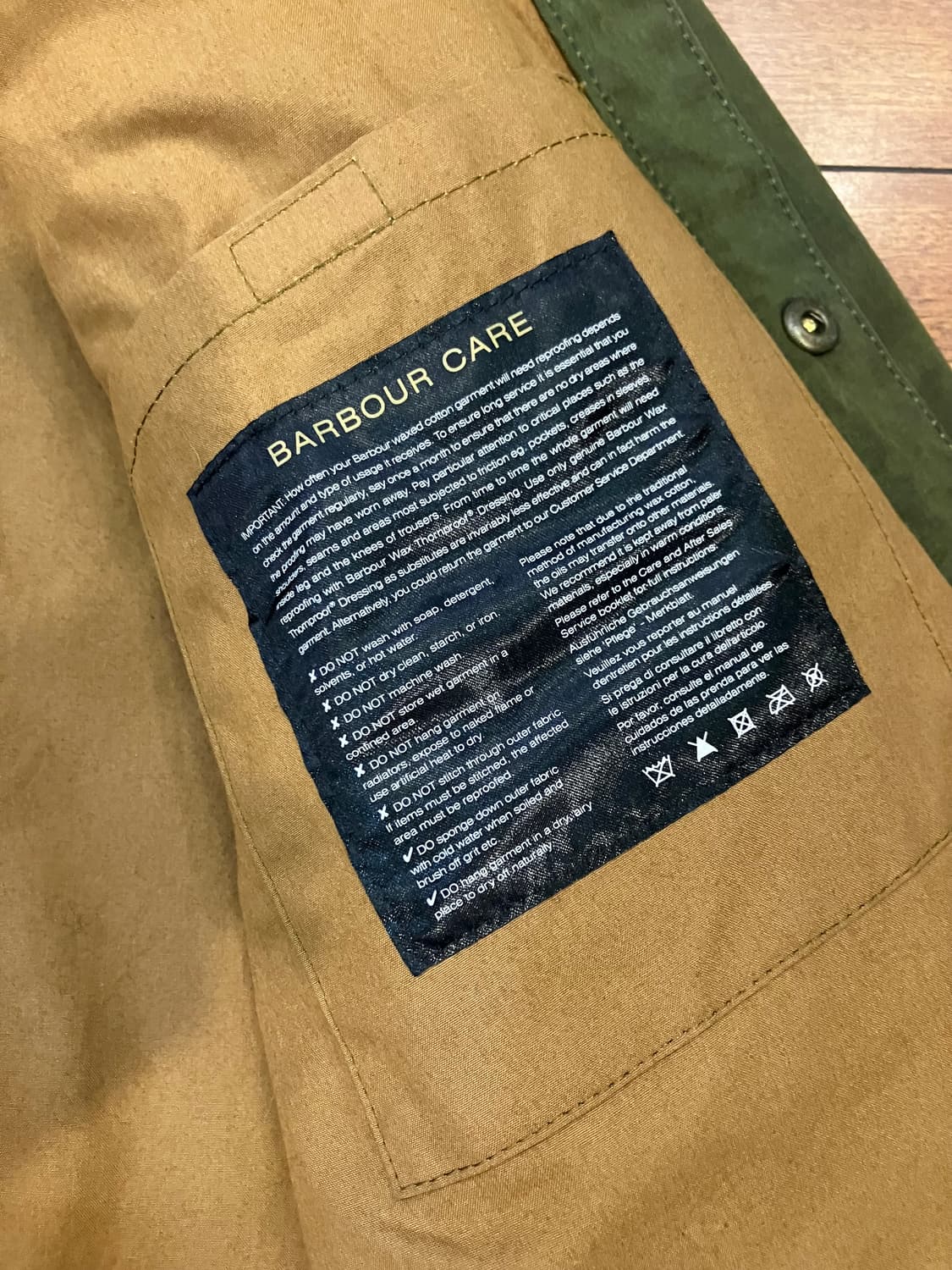 바버 왁스자켓 상품이미지6