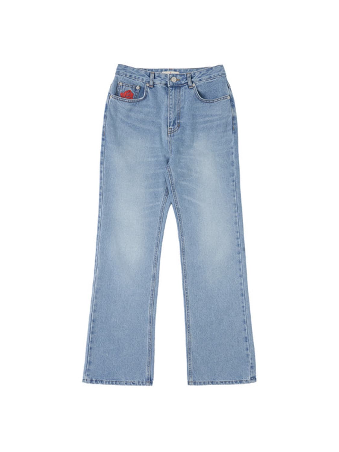 반원아틀리에 로즈 플레어 데님 팬츠 상품이미지6