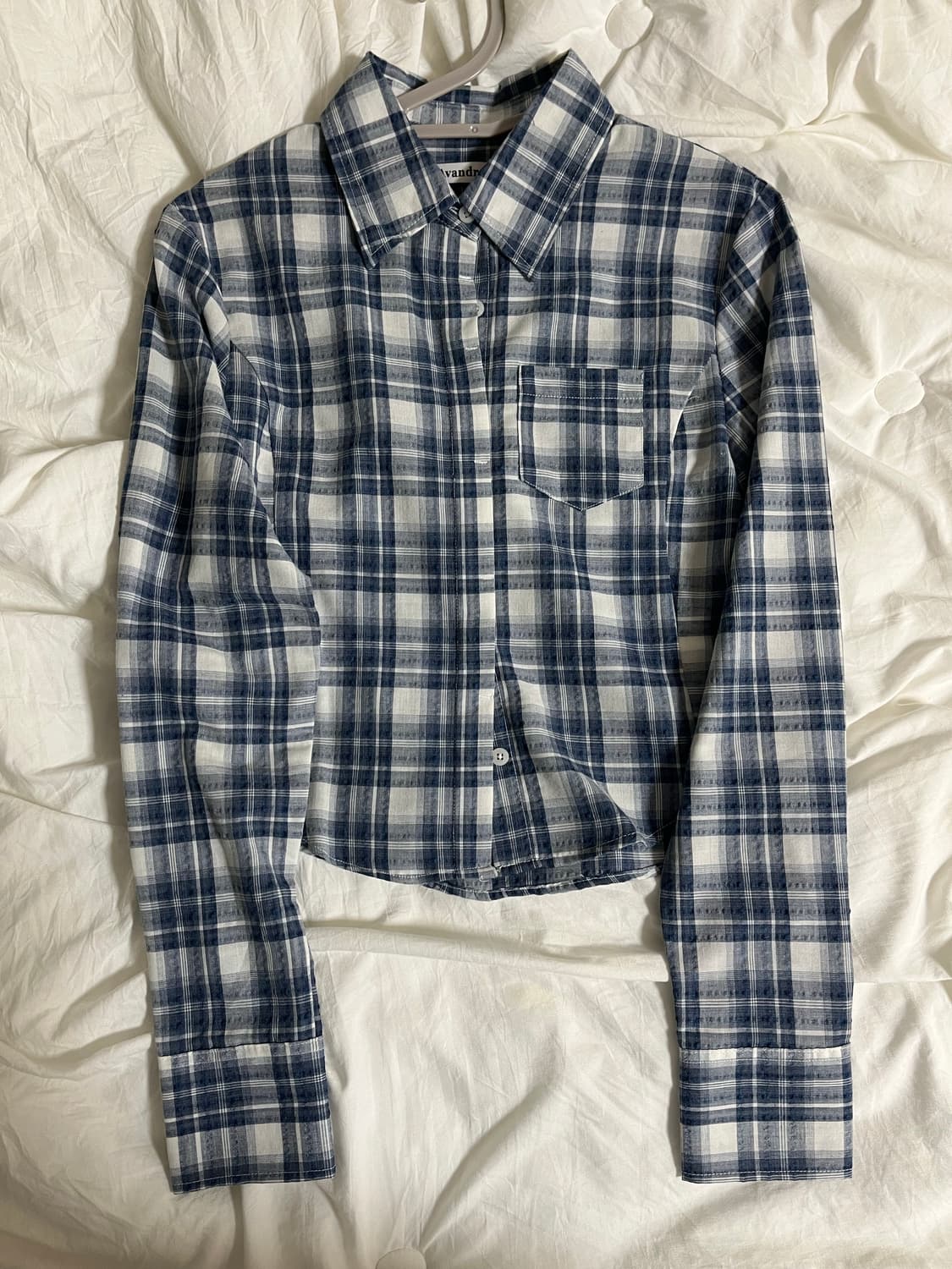 어반드레스 크롭 체크 셔츠 M 상품이미지1