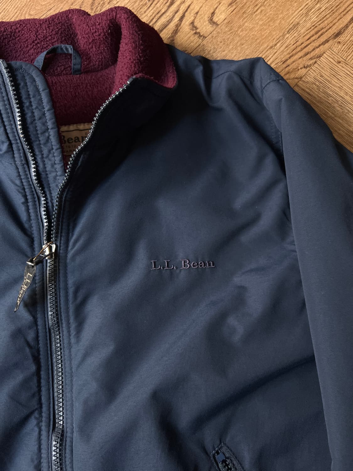 [M]L.L.Bean USA 엘엘빈 플리스 라이닝 네이비 웜업 자켓 상품이미지3