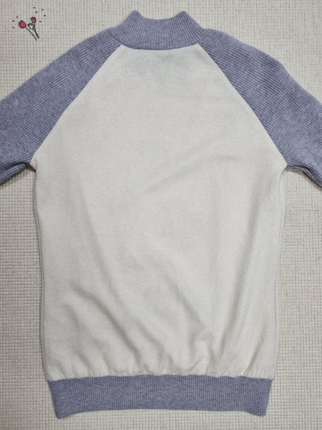 까스텔바작 여성 배색 방풍 하이넥 니트 티셔츠 95 상품이미지3