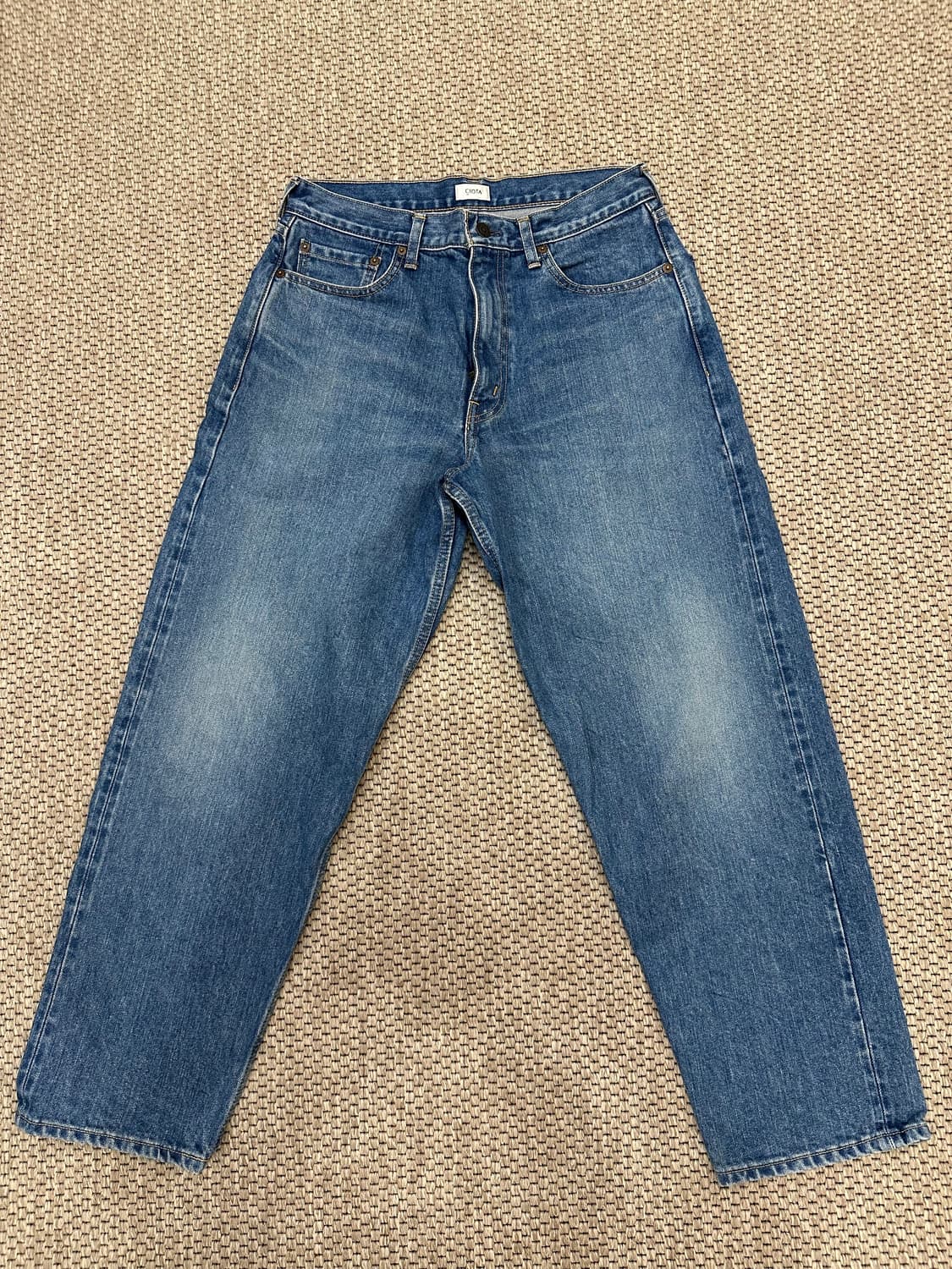 시오타 와이드 테이퍼드 셀비지 데님 (31) 상품이미지1