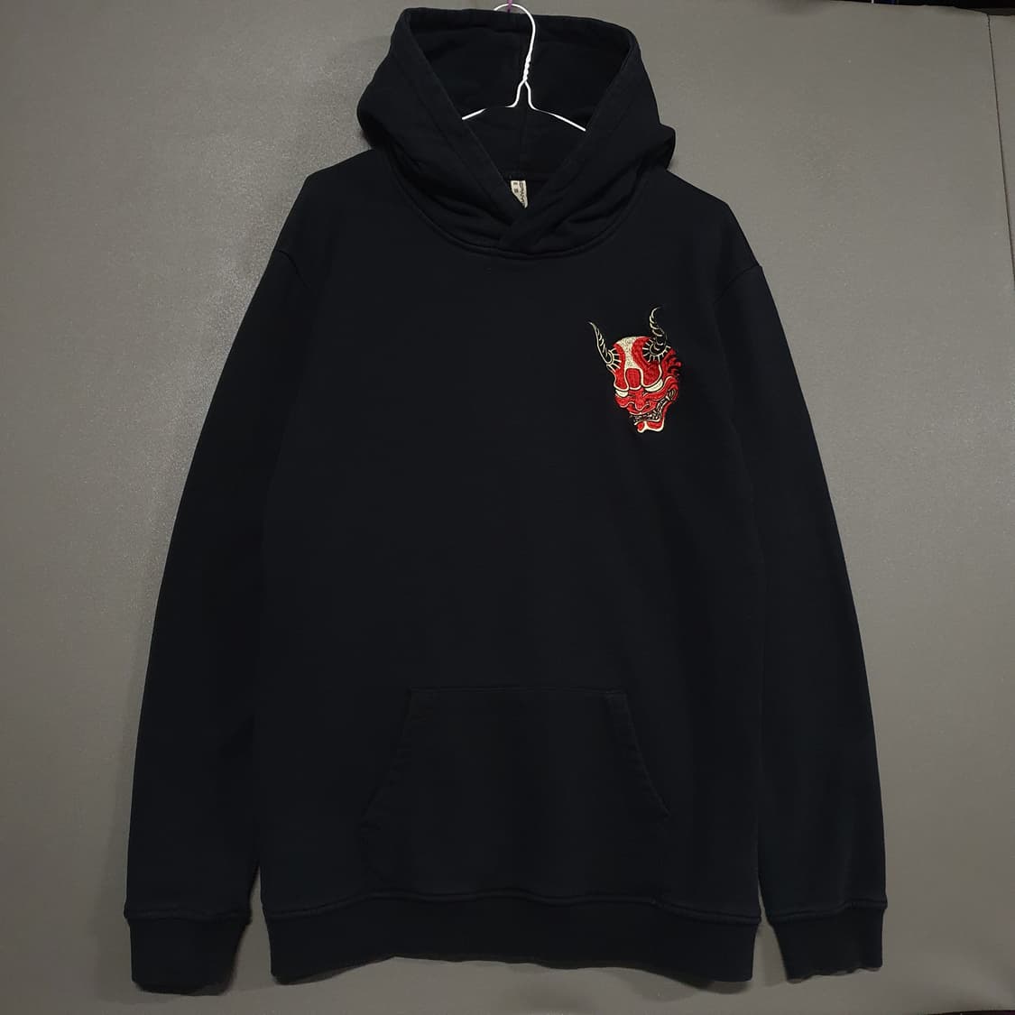 L) 일본 빈티지 엠브로이드 이레즈미 오니 자수 후드티 스웻셔츠 후디 상품이미지3