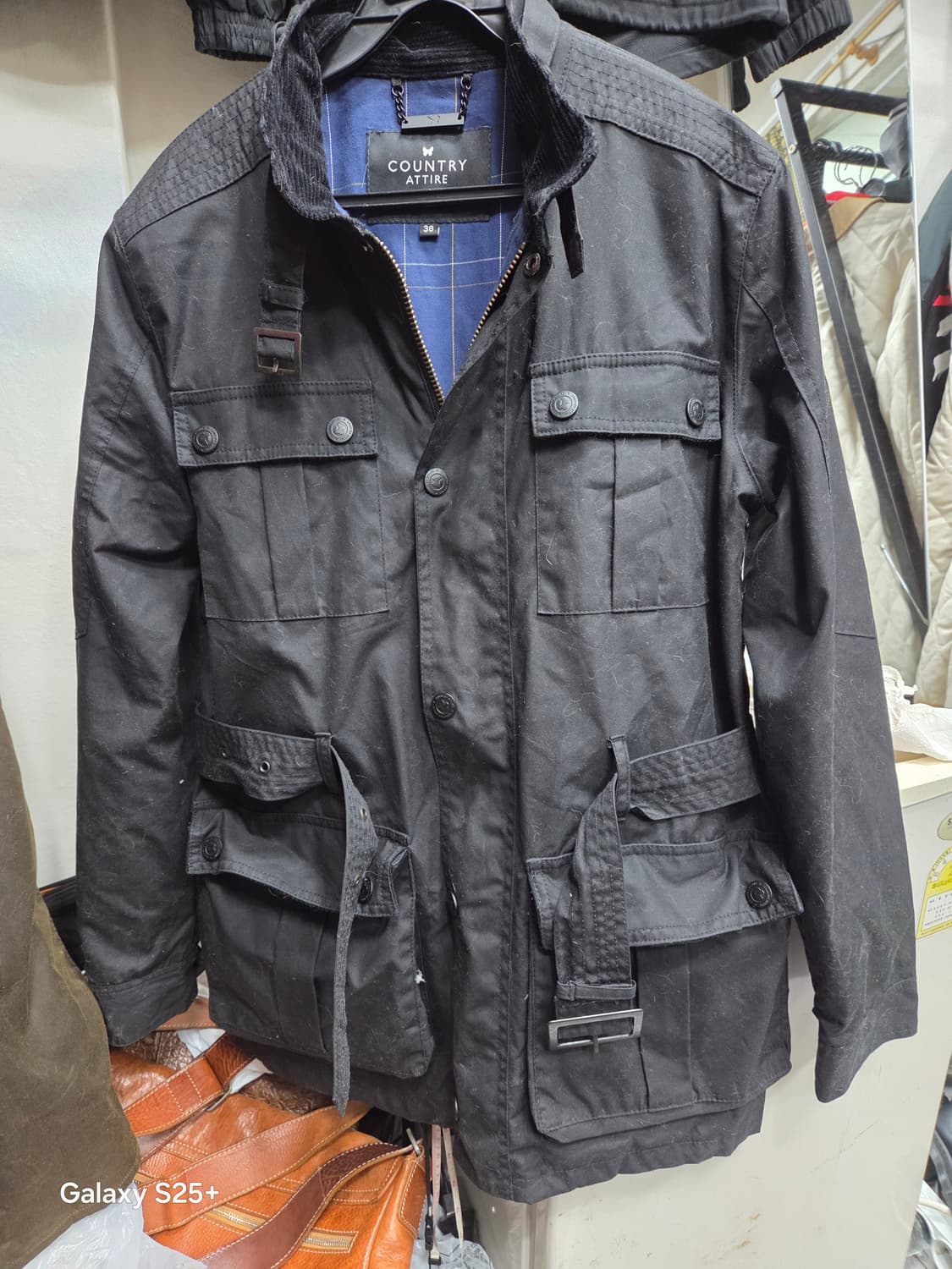 컨트리어 타이어   블랙 야상 자켓 상품이미지1