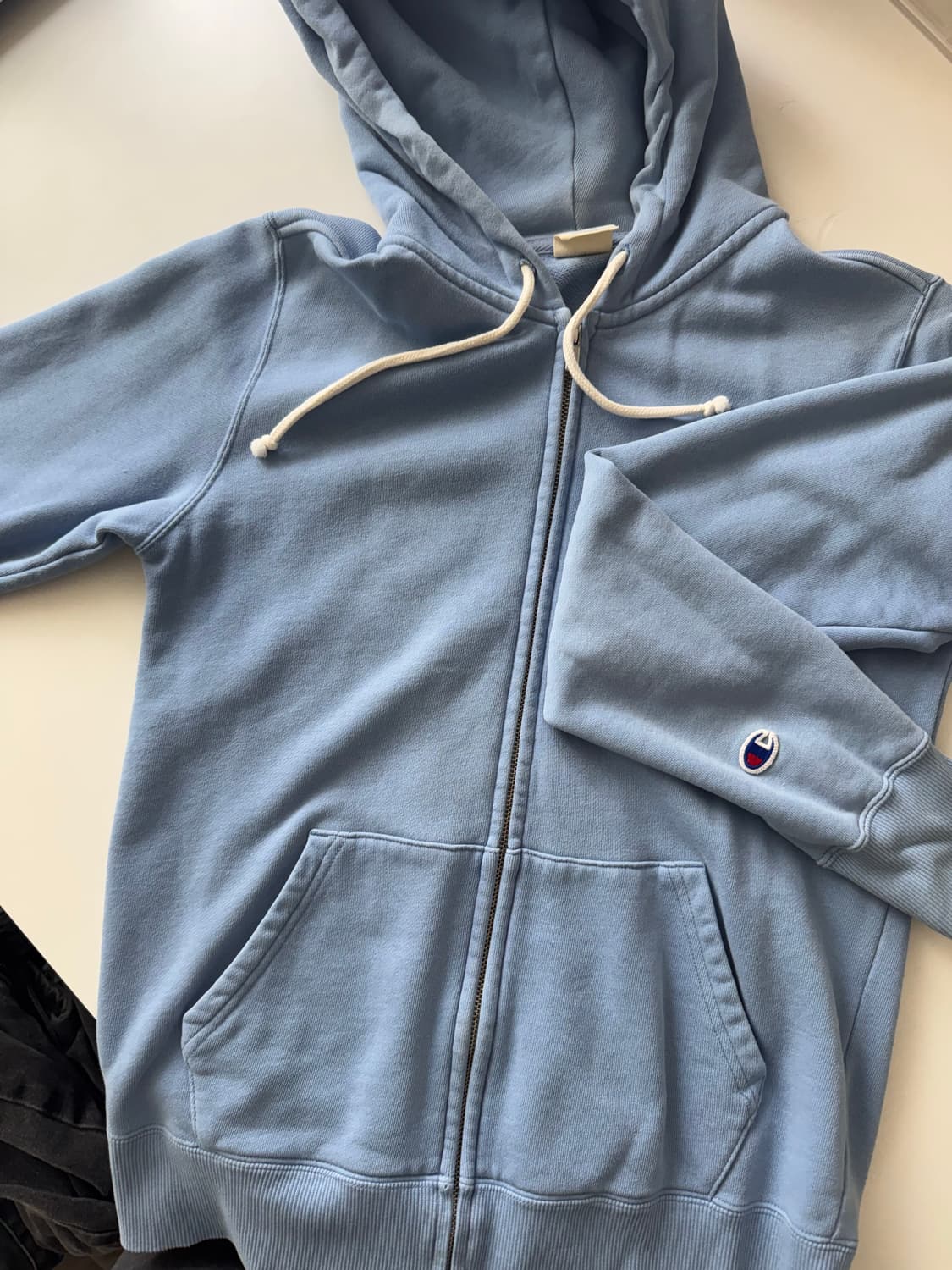 챔피온 하늘색 후드집업 상품이미지1