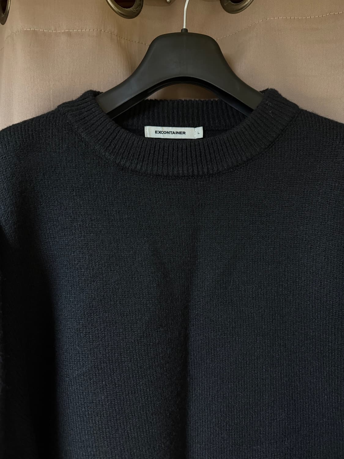 엑스컨테이너 미니멀 라운드 니트 L 상품이미지3