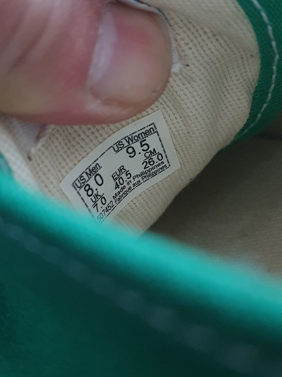 반스 어센틱 그린 스니커즈 260 상품이미지9